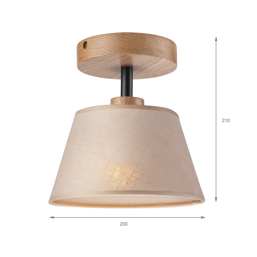Brilagi - Полилей за повърхностен монтаж ANTHONY 1xE14/60W/230V дъб/бежов