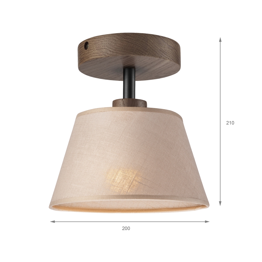 Brilagi - Полилей за повърхностен монтаж ANTHONY 1xE14/60W/230V дъб/бежов