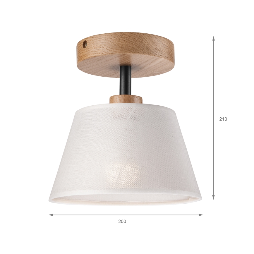 Brilagi - Полилей за повърхностен монтаж ANTHONY 1xE14/60W/230V дъб/бял