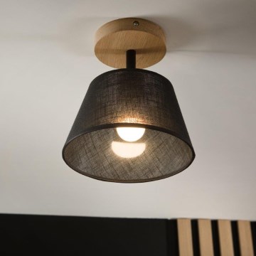 Brilagi - Полилей за повърхностен монтаж ANTHONY 1xE14/60W/230V дъб/черен