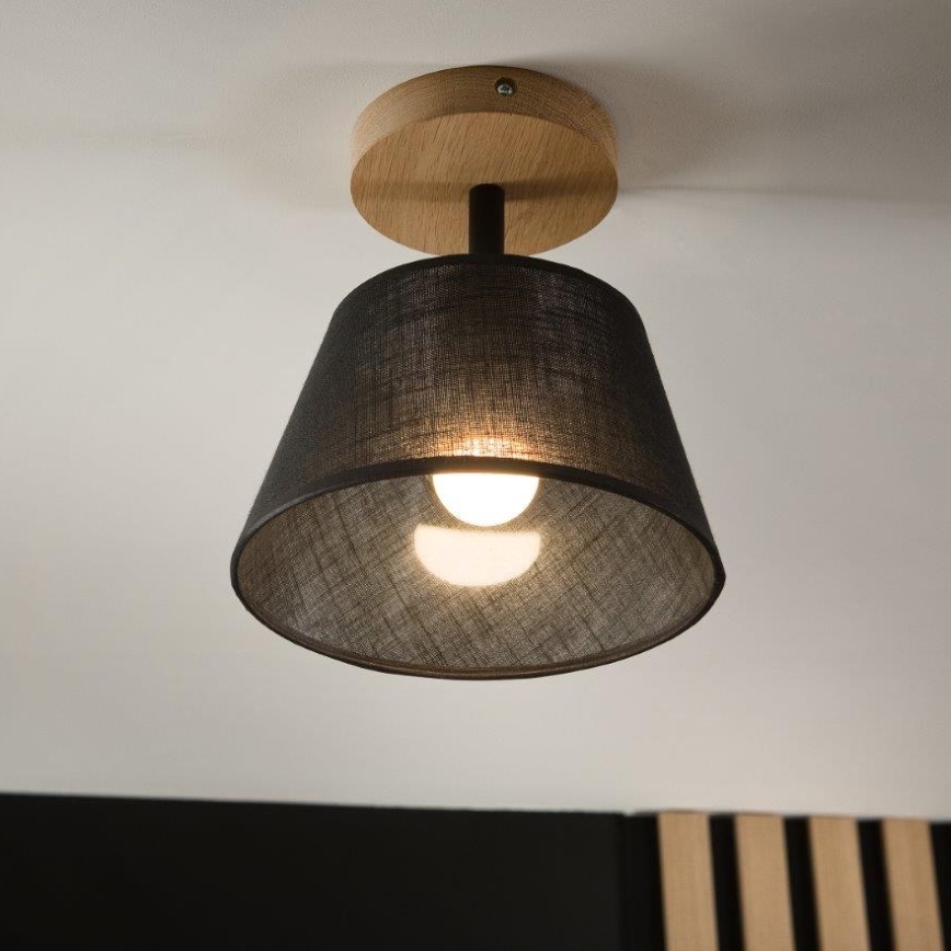 Brilagi - Полилей за повърхностен монтаж ANTHONY 1xE14/60W/230V дъб/черен