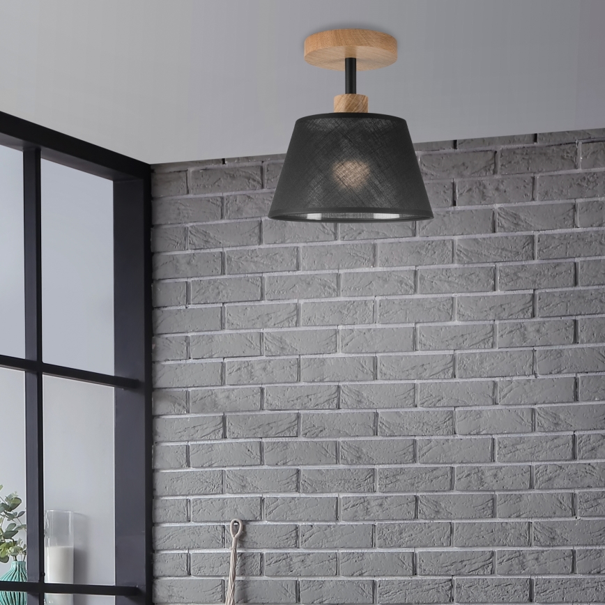 Brilagi - Полилей за повърхностен монтаж ANTHONY 1xE14/60W/230V дъб/черен