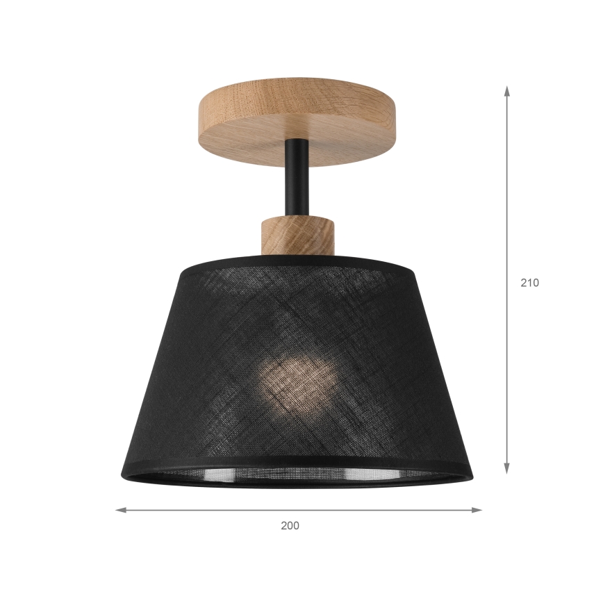 Brilagi - Полилей за повърхностен монтаж ANTHONY 1xE14/60W/230V дъб/черен