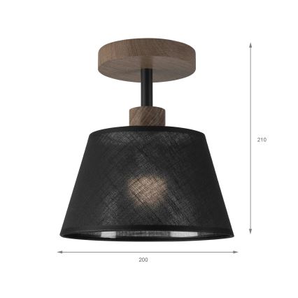 Brilagi - Полилей за повърхностен монтаж ANTHONY 1xE14/60W/230V дъб/черен