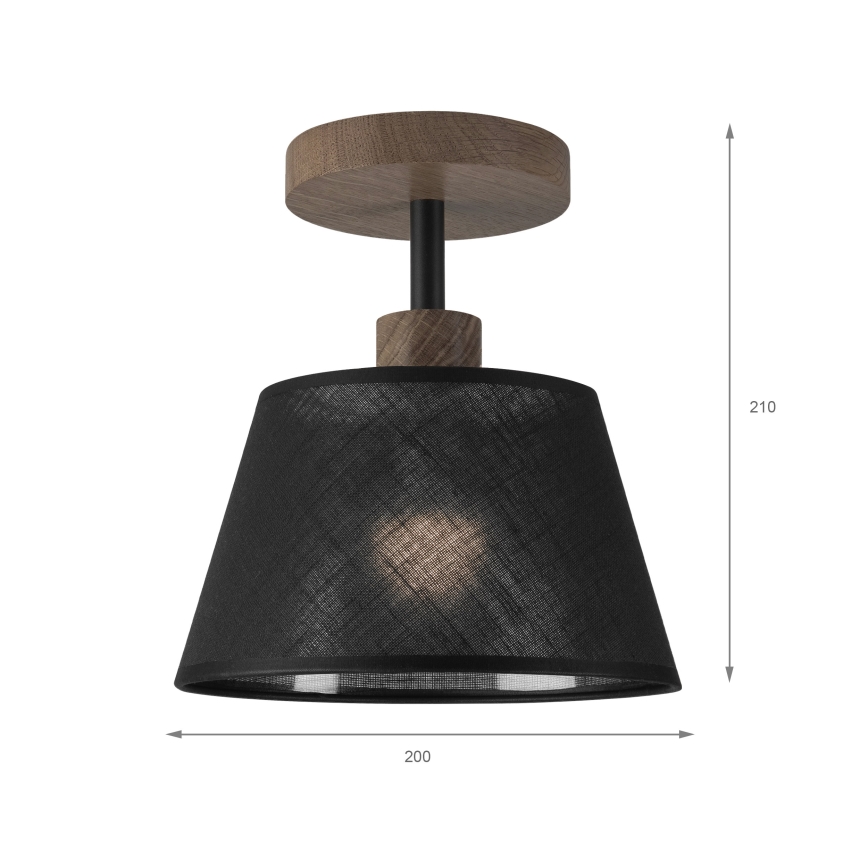Brilagi - Полилей за повърхностен монтаж ANTHONY 1xE14/60W/230V дъб/черен