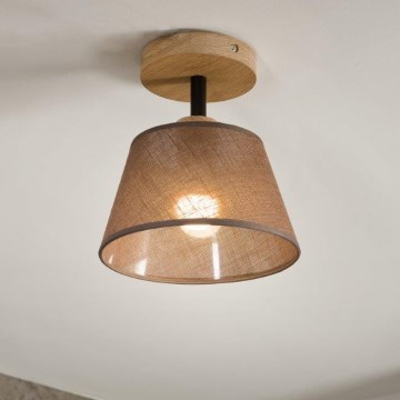 Brilagi - Полилей за повърхностен монтаж ANTHONY 1xE14/60W/230V дъб/кафяв