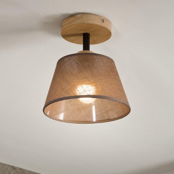 Brilagi - Полилей за повърхностен монтаж ANTHONY 1xE14/60W/230V дъб/кафяв