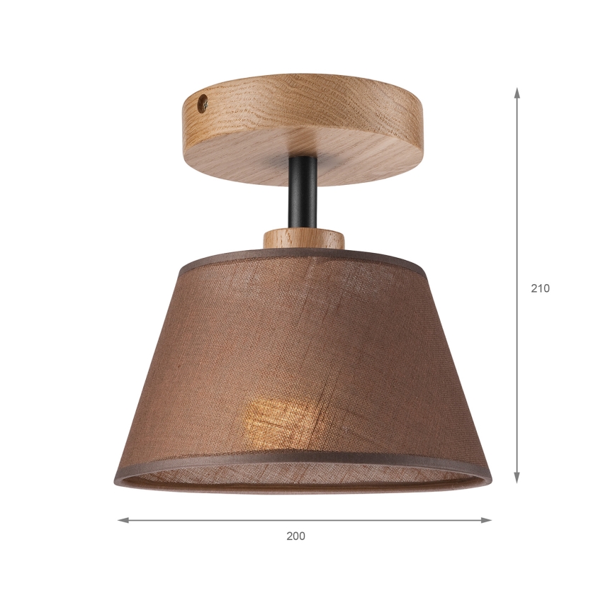 Brilagi - Полилей за повърхностен монтаж ANTHONY 1xE14/60W/230V дъб/кафяв