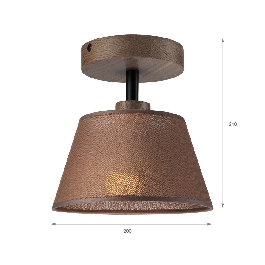 Brilagi - Полилей за повърхностен монтаж ANTHONY 1xE14/60W/230V дъб/кафяв