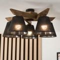 Brilagi - Полилей за повърхностен монтаж ANTHONY 5xE14/40W/230V дъб/черен
