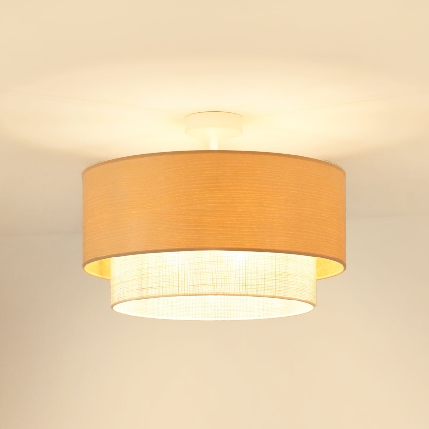 Brilagi - Полилей за повърхностен монтаж ARIZONA BOHO 1xE27/15W/230V Ø 45 см кремав/бежов