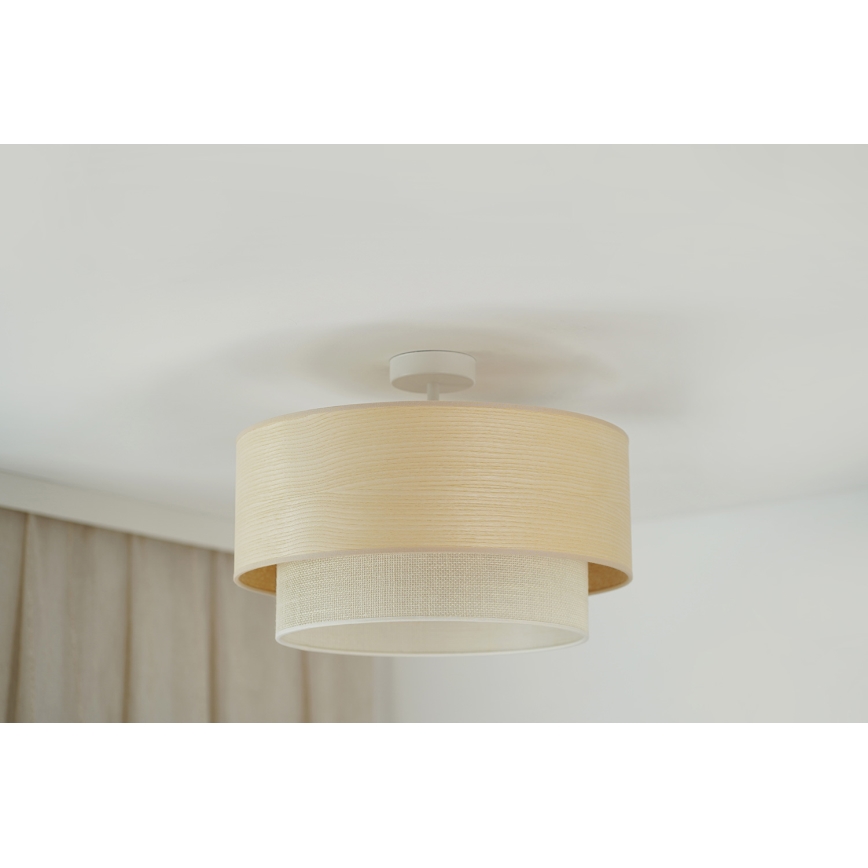 Brilagi - Полилей за повърхностен монтаж ARIZONA BOHO 1xE27/15W/230V Ø 45 см кремав/бежов