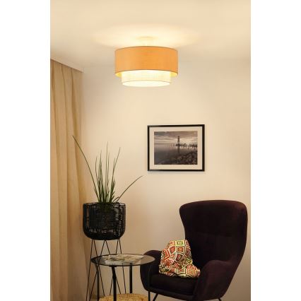 Brilagi - Полилей за повърхностен монтаж ARIZONA BOHO 1xE27/15W/230V Ø 45 см кремав/бежов