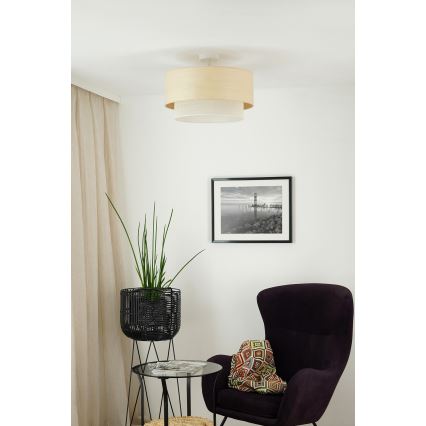 Brilagi - Полилей за повърхностен монтаж ARIZONA BOHO 1xE27/15W/230V Ø 45 см кремав/бежов