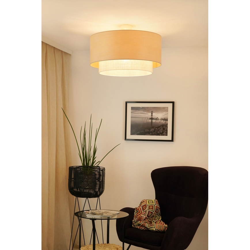 Brilagi - Полилей за повърхностен монтаж ARIZONA BOHO 1xE27/15W/230V Ø 60 см бежов
