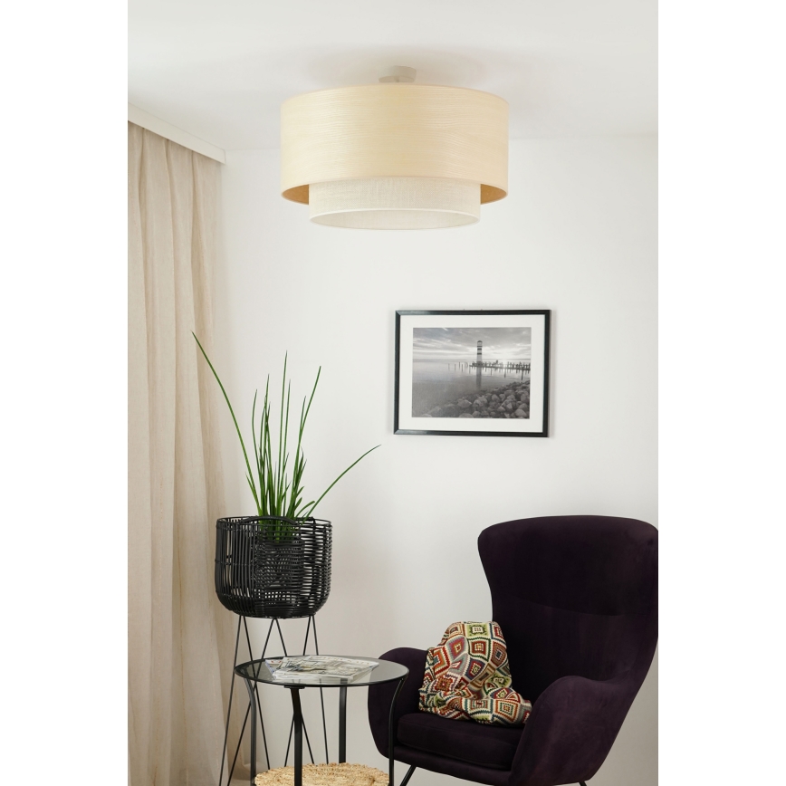 Brilagi - Полилей за повърхностен монтаж ARIZONA BOHO 1xE27/15W/230V Ø 60 см бежов