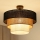 Brilagi - Полилей за повърхностен монтаж ASPEN LUNETA 1xE27/15W/230V Ø 45 см черен/бежов/кремав