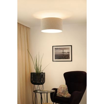 Brilagi - Полилей за повърхностен монтаж BOUCLE ROLLER 1xE27/15W/230V Ø 45 см кремав