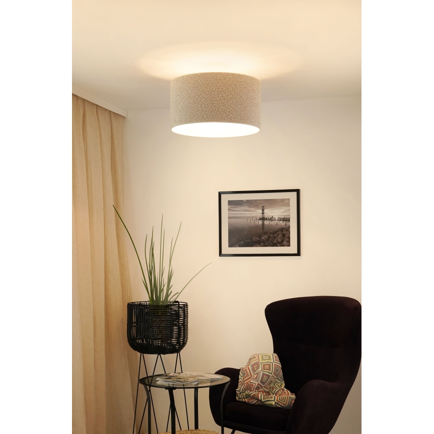 Brilagi - Полилей за повърхностен монтаж BOUCLE ROLLER 1xE27/15W/230V Ø 45 см кремав