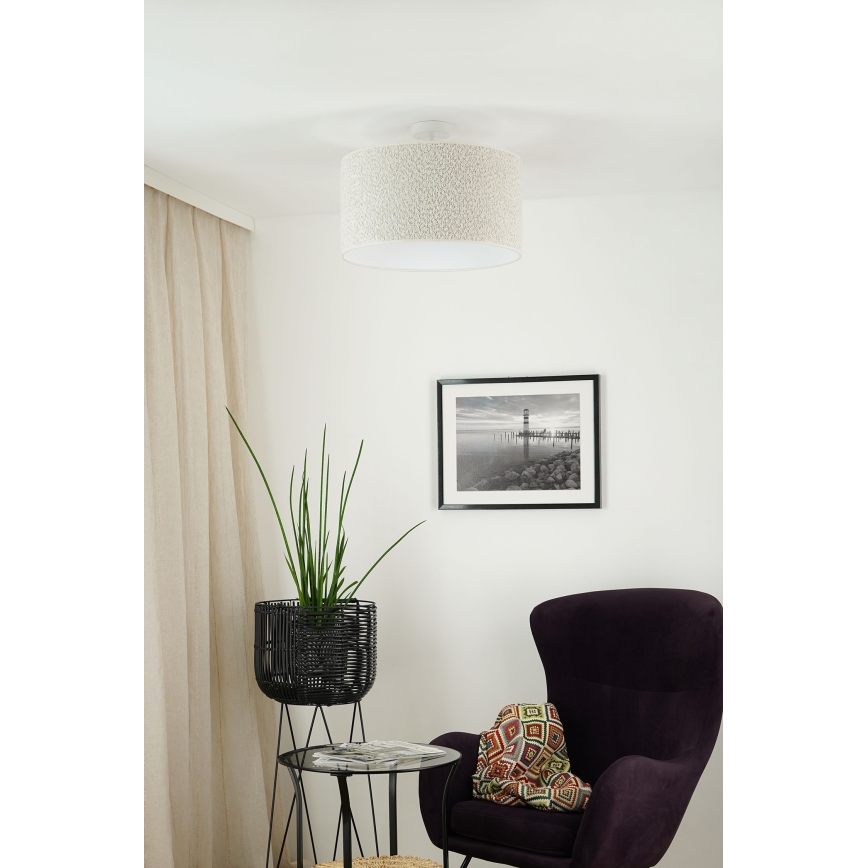 Brilagi - Полилей за повърхностен монтаж BOUCLE ROLLER 1xE27/15W/230V Ø 45 см кремав