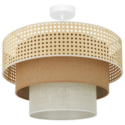 Brilagi - Полилей за повърхностен монтаж CEDAR LUNETA 1xE27/15W/230V Ø 45 см бежов/кафяв/кремав