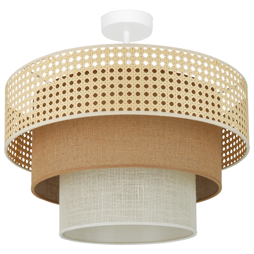 Brilagi - Полилей за повърхностен монтаж CEDAR LUNETA 1xE27/15W/230V Ø 45 см бежов/кафяв/кремав