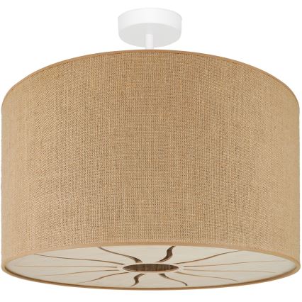 Brilagi - Полилей за повърхностен монтаж COUNTRY ROLLER 1xE27/15W/230V Ø 45 см бежов