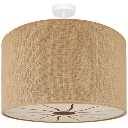 Brilagi - Полилей за повърхностен монтаж COUNTRY ROLLER 1xE27/15W/230V Ø 50 см бежов