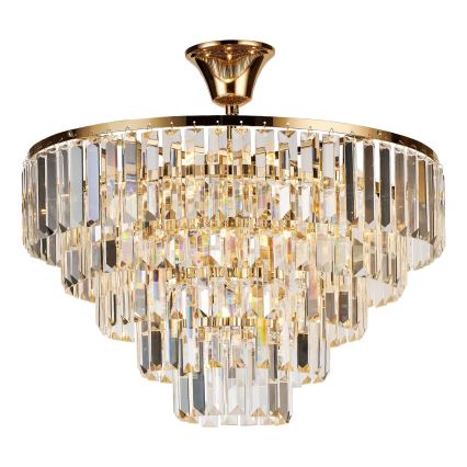 Brilagi - Полилей за повърхностен монтаж CRYSTAL 5xE14/40W/230V златист