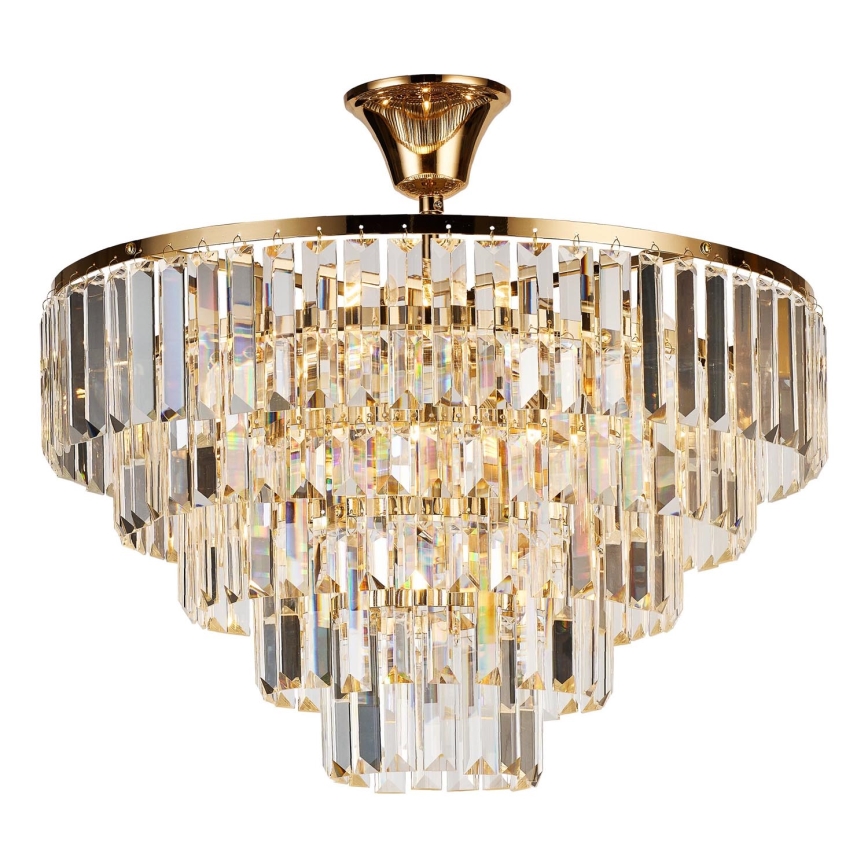 Brilagi - Полилей за повърхностен монтаж CRYSTAL 5xE14/40W/230V златист