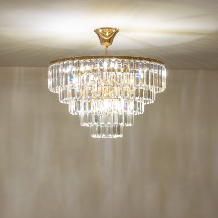 Brilagi - Полилей за повърхностен монтаж CRYSTAL 5xE14/40W/230V златист