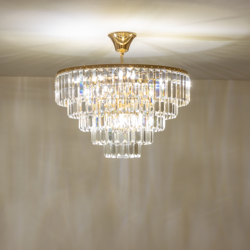 Brilagi - Полилей за повърхностен монтаж CRYSTAL 5xE14/40W/230V златист