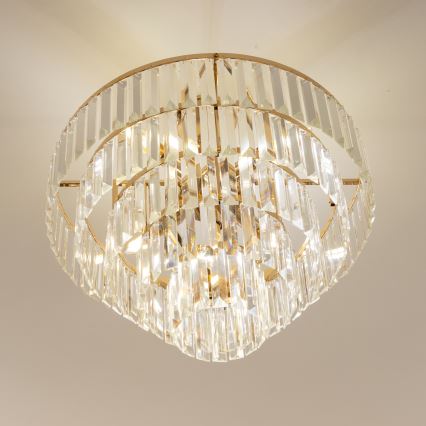 Brilagi - Полилей за повърхностен монтаж CRYSTAL 5xE14/40W/230V златист