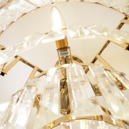 Brilagi - Полилей за повърхностен монтаж CRYSTAL 5xE14/40W/230V златист