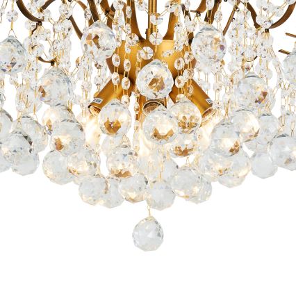 Brilagi - Полилей за повърхностен монтаж CRYSTAL 6xE14/60W/230V бронзов