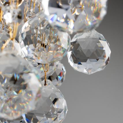 Brilagi - Полилей за повърхностен монтаж CRYSTAL 6xE14/60W/230V златист
