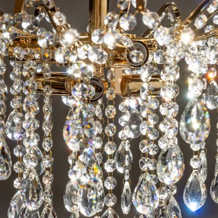 Brilagi - Полилей за повърхностен монтаж CRYSTAL 6xE14/60W/230V златист