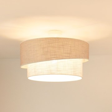 Brilagi - Полилей за повърхностен монтаж DOVER SHINE 1xE27/15W/230V Ø 50 см сив/кремав