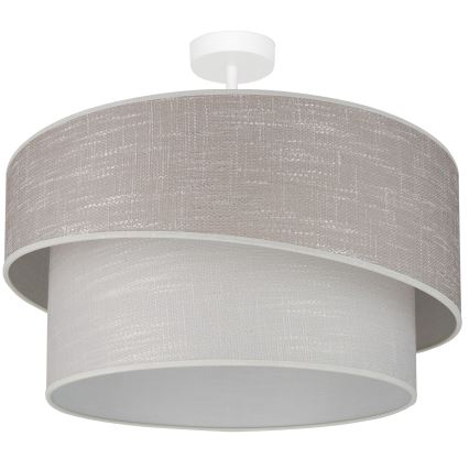 Brilagi - Полилей за повърхностен монтаж DOVER SHINE 1xE27/15W/230V Ø 50 см сив/кремав