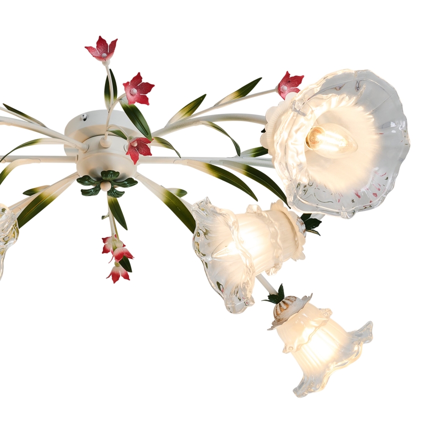 Brilagi - Полилей за повърхностен монтаж FLORA 6xE14/60W/230V