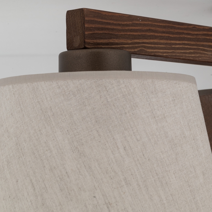 Brilagi - Полилей за повърхностен монтаж LATTE 3xE27/15W/230V бор/бял