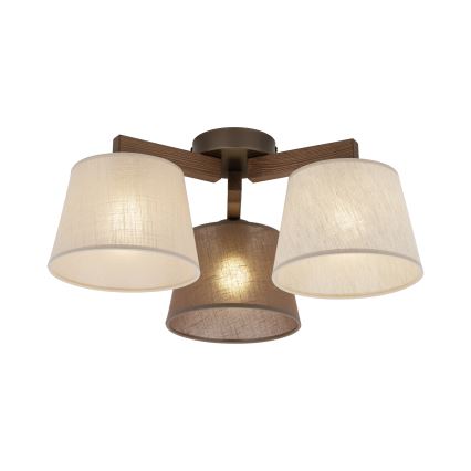 Brilagi - Полилей за повърхностен монтаж LATTE 3xE27/15W/230V бор/микс