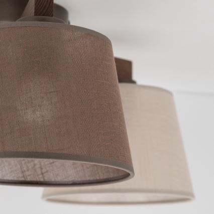 Brilagi - Полилей за повърхностен монтаж LATTE 3xE27/15W/230V бор/микс