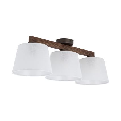 Brilagi - Полилей за повърхностен монтаж LATTE 3xE27/60W/230V бор/бял