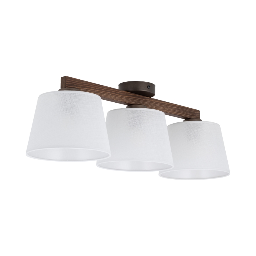 Brilagi - Полилей за повърхностен монтаж LATTE 3xE27/60W/230V бор/бял