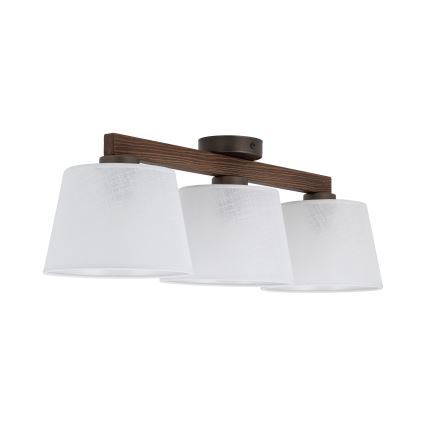 Brilagi - Полилей за повърхностен монтаж LATTE 3xE27/60W/230V бор/бял