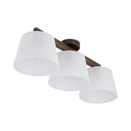 Brilagi - Полилей за повърхностен монтаж LATTE 3xE27/60W/230V бор/бял