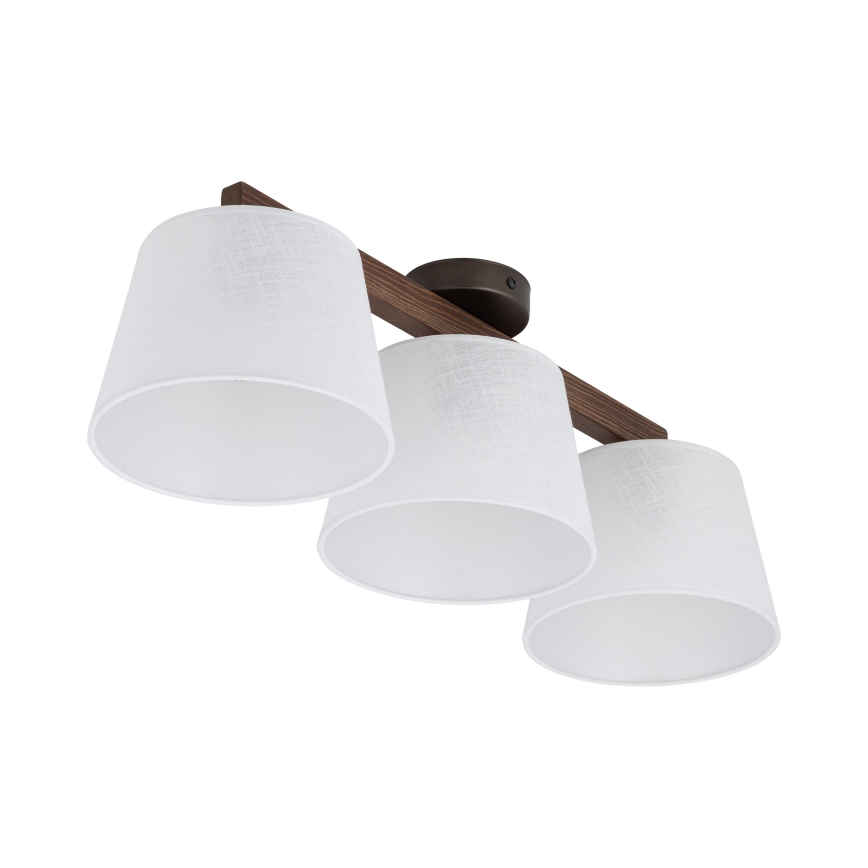 Brilagi - Полилей за повърхностен монтаж LATTE 3xE27/60W/230V бор/бял