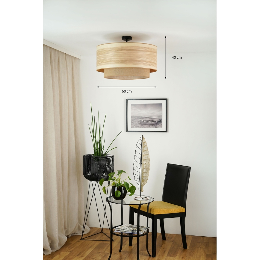 Brilagi - Полилей за повърхностен монтаж MONTANA BOHO 1xE27/15W/230V Ø 60 см кафяв