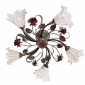 BRILAGI - Полилей за повърхностен монтаж ROSE FLOWER 5xE14/40W/230V бронзов/патина